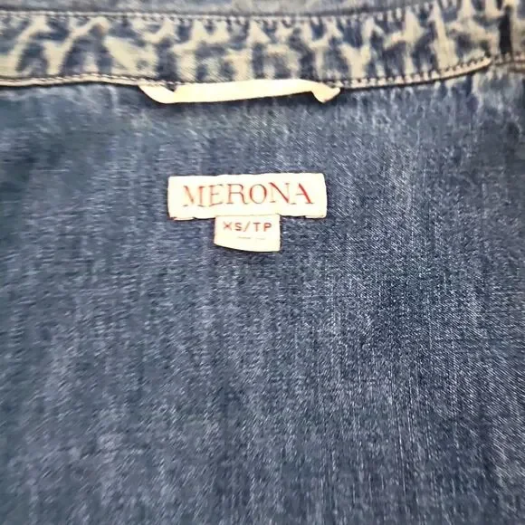 Merona Denim Button-Up Shirt - Picture 4 of 4